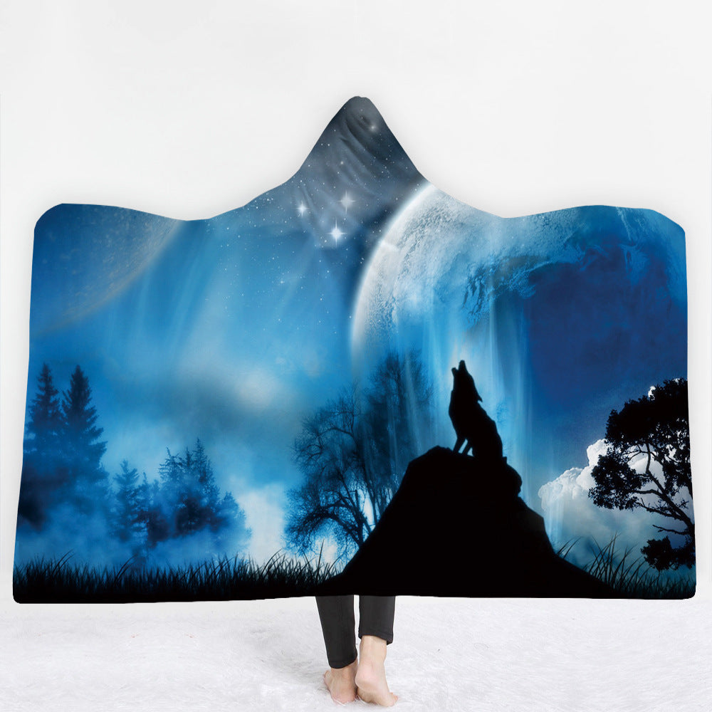 Hot style hooded blanket cloak