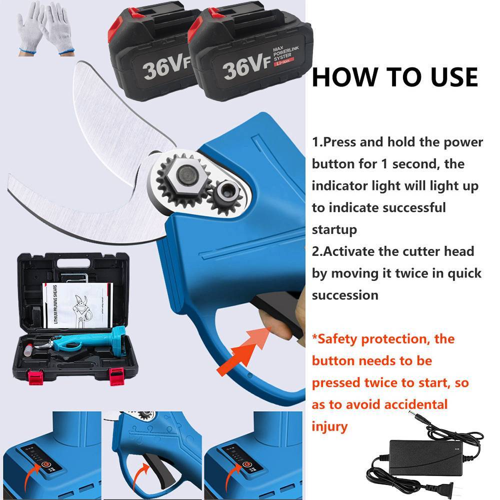 Lithium Ion Pruning Machine With Dual Batteries