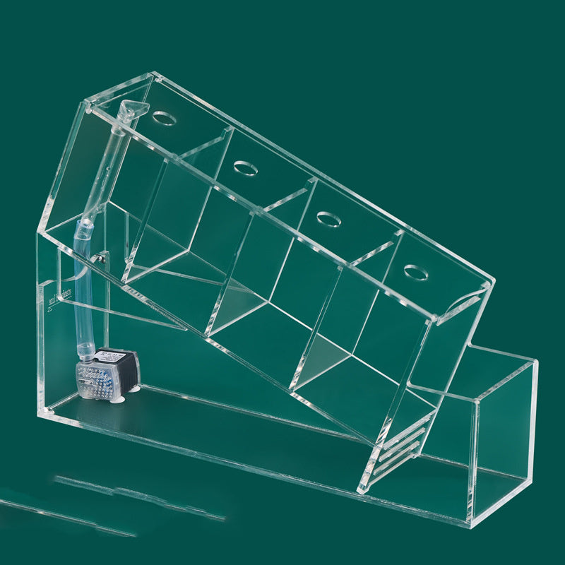 Acrylic Desktop Small Fish Tank Multi-grid Isolation Area