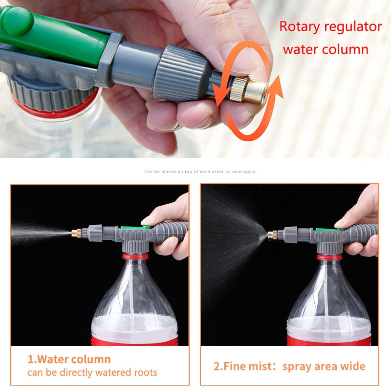 Soft drink bottle water sprayer