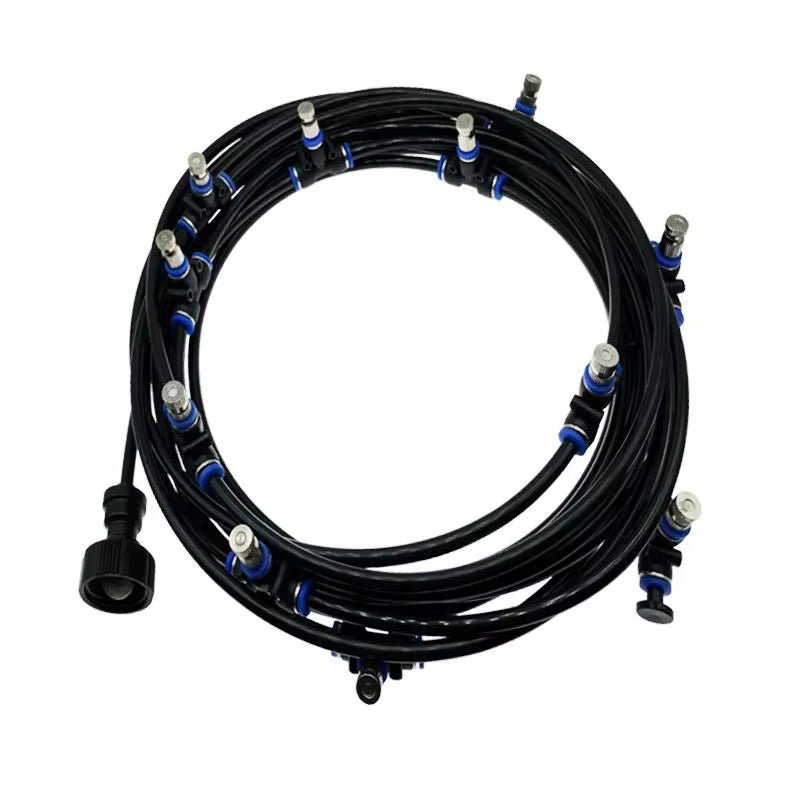 Outdoor Cooling Patio Misting System 6/9/12/15/18M Nebulizer Terrace Mister for Hot Weather Relief